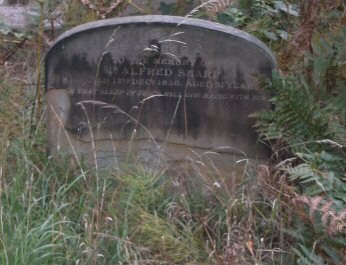 Grave of Alfred Sharpe in Brompton Cemetery
