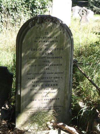 Grave of George Augustus Hearn in Brompton Cemetery