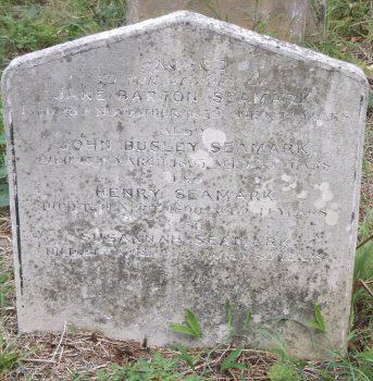 Grave of Jane Barton Seamark in Brompton Cemetery