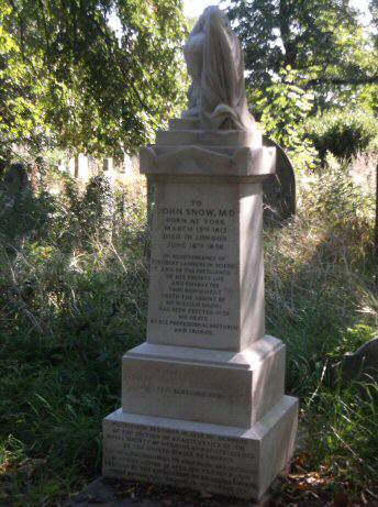 Grave of John Snow in Brompton Cemetery