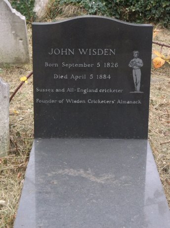 Grave of John Wisden in Brompton Cemetery