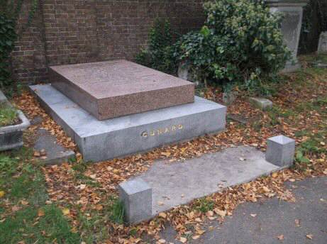 Grave of Sam Cunard in Brompton Cemetery